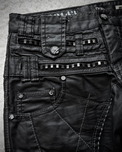 Japrag Denim Waxed Stapled Multi Panel Jeans