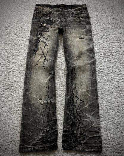 Lowbox Luster Splatter Honeycomb Bootcut Jeans