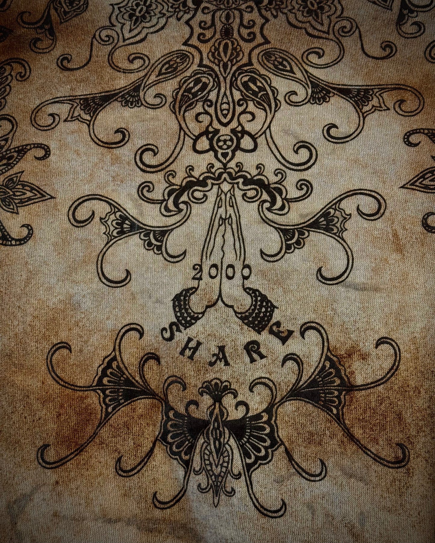 Share Spirit Tribal Sepia Washed Longsleeve Shirt