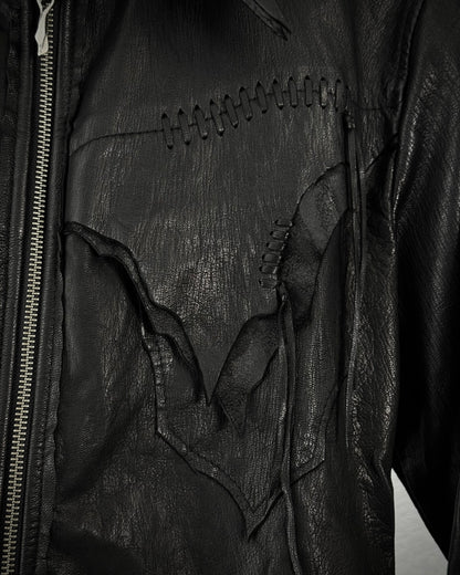 14th Addiction “Desperado” Raw Cut Leather Jacket