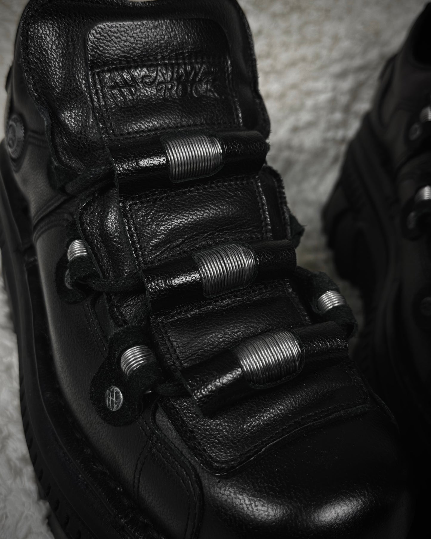 New Rock Metallic Techno Platform Boots