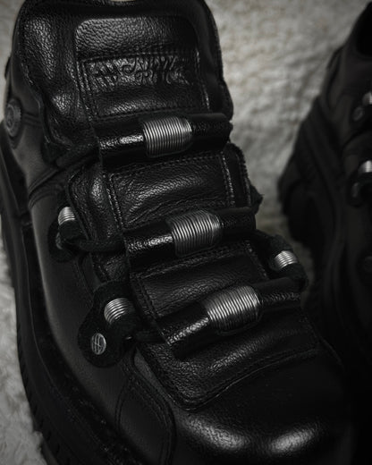 New Rock Metallic Techno Platform Boots