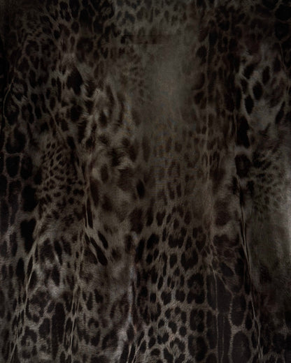 Shellac Leopard Pattern Button Up T-Shirt