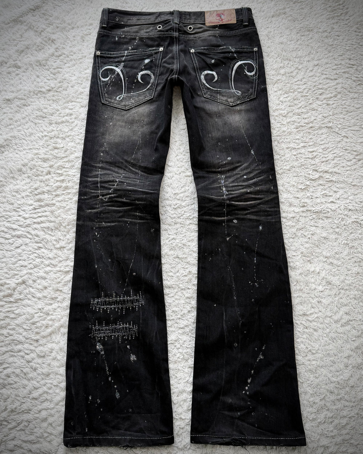 Lagust Luster Splatter Clawmarks Bootcut Jeans
