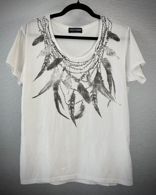 Vice Fairy Tribe Feathered Necklace T-Shirt