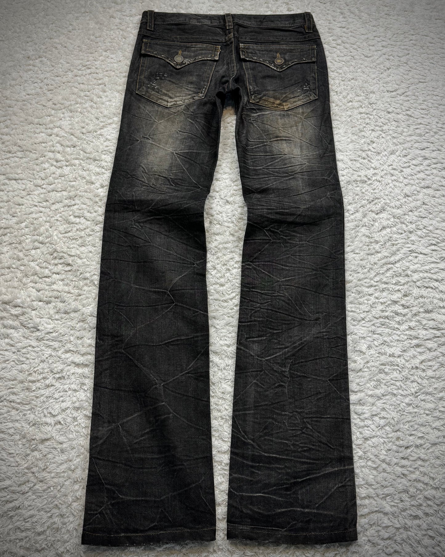 Agate Honeycomb Mud Washed Jeans
