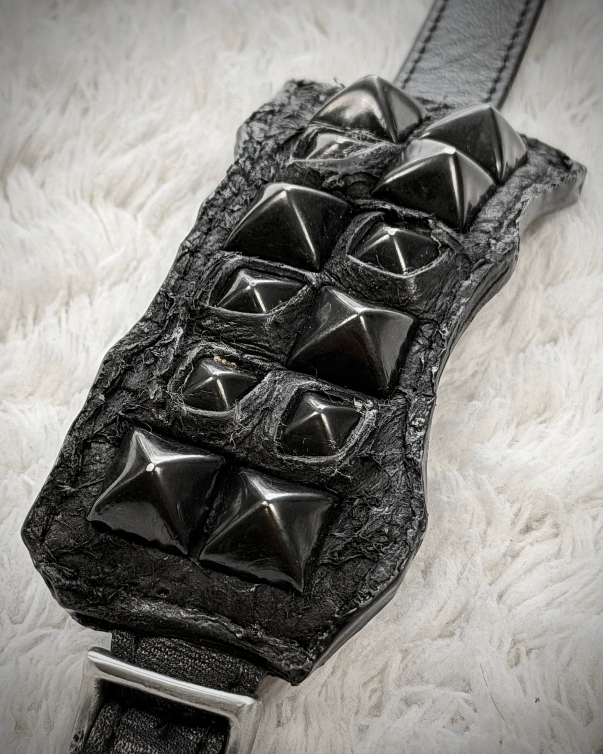 KMRii Overgrown Studs Leather Bracelet