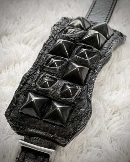 KMRii Overgrown Studs Leather Bracelet