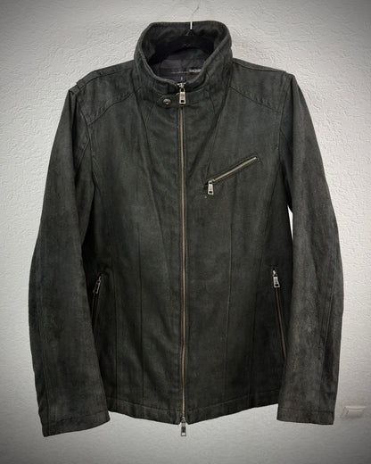Schlüssel Suede Textured High Neck Jacket