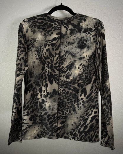 Xfrm Leopard Snakeskin Pattern Longsleeve