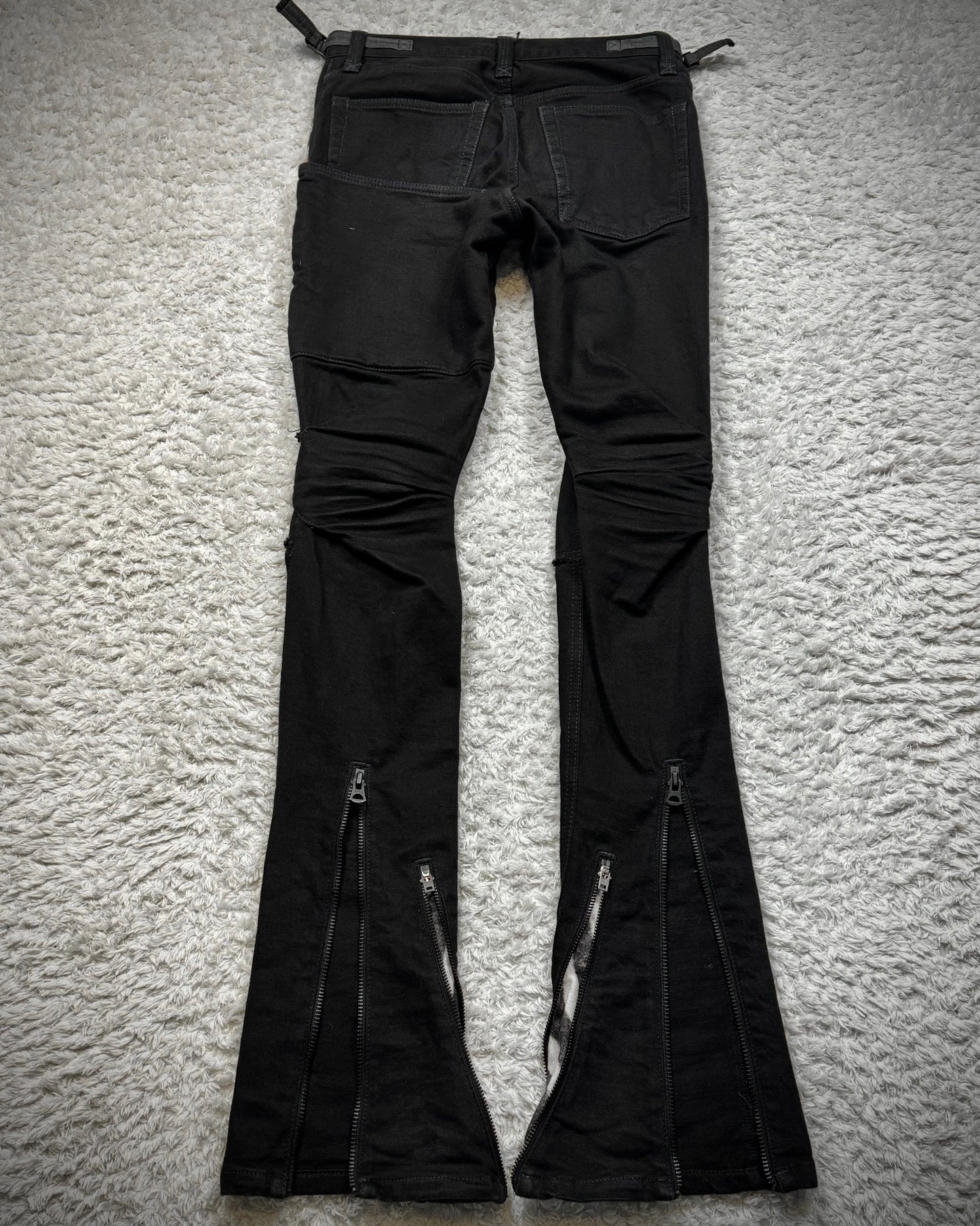 IfSixWasNine Zebra Lace Up Slim Bootcut Pants