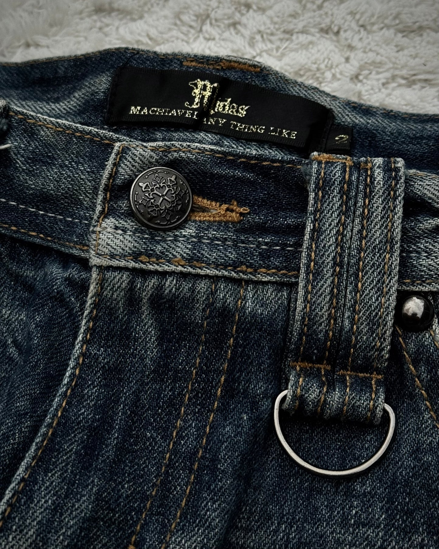 Midas Snakeskin Printed Bootcut Jeans