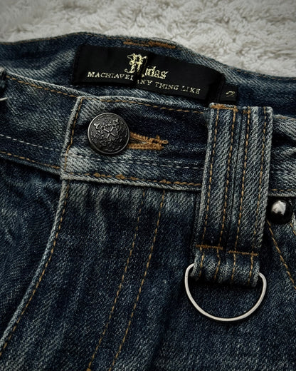 Midas Snakeskin Printed Bootcut Jeans