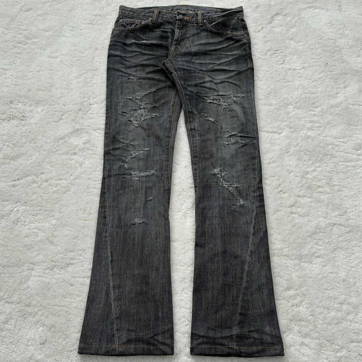 Tornado Mart Coating Stretch Straight Denim, Size S