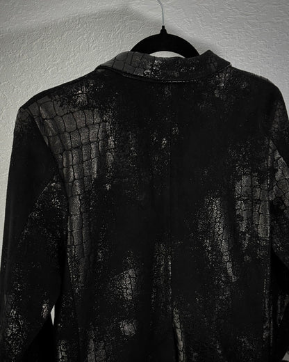 Xfrm Crocodile Waxed Blazer