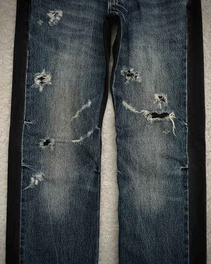 Cook Jeans Two Tone Split Studded Denim