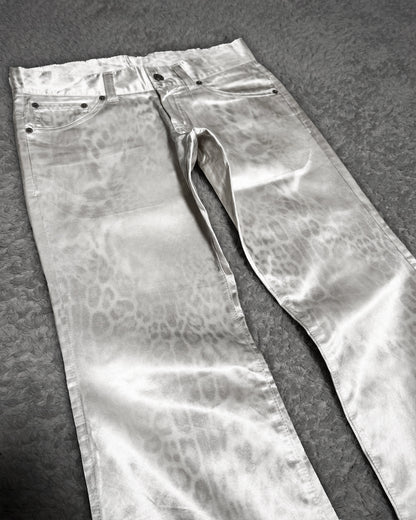 Tornado Mart Leopard Luster Flared Pants