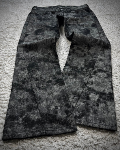 Tornado Mart Luster Ash Washed Spiral Flared Pants