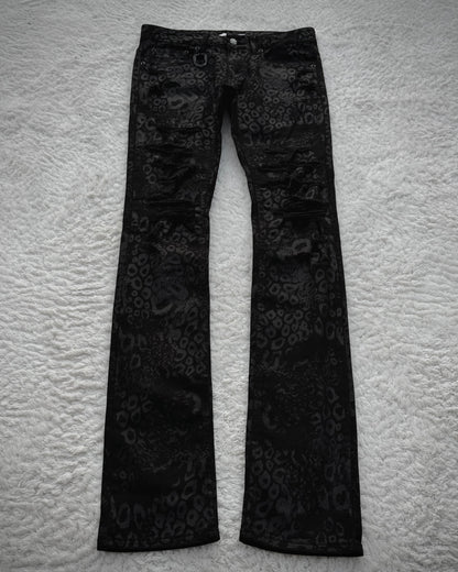 Midas Leopard Pattern Skinny Jeans