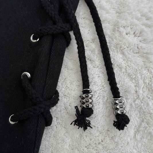 Glad News Pierced Lace-Up Cargo Pants