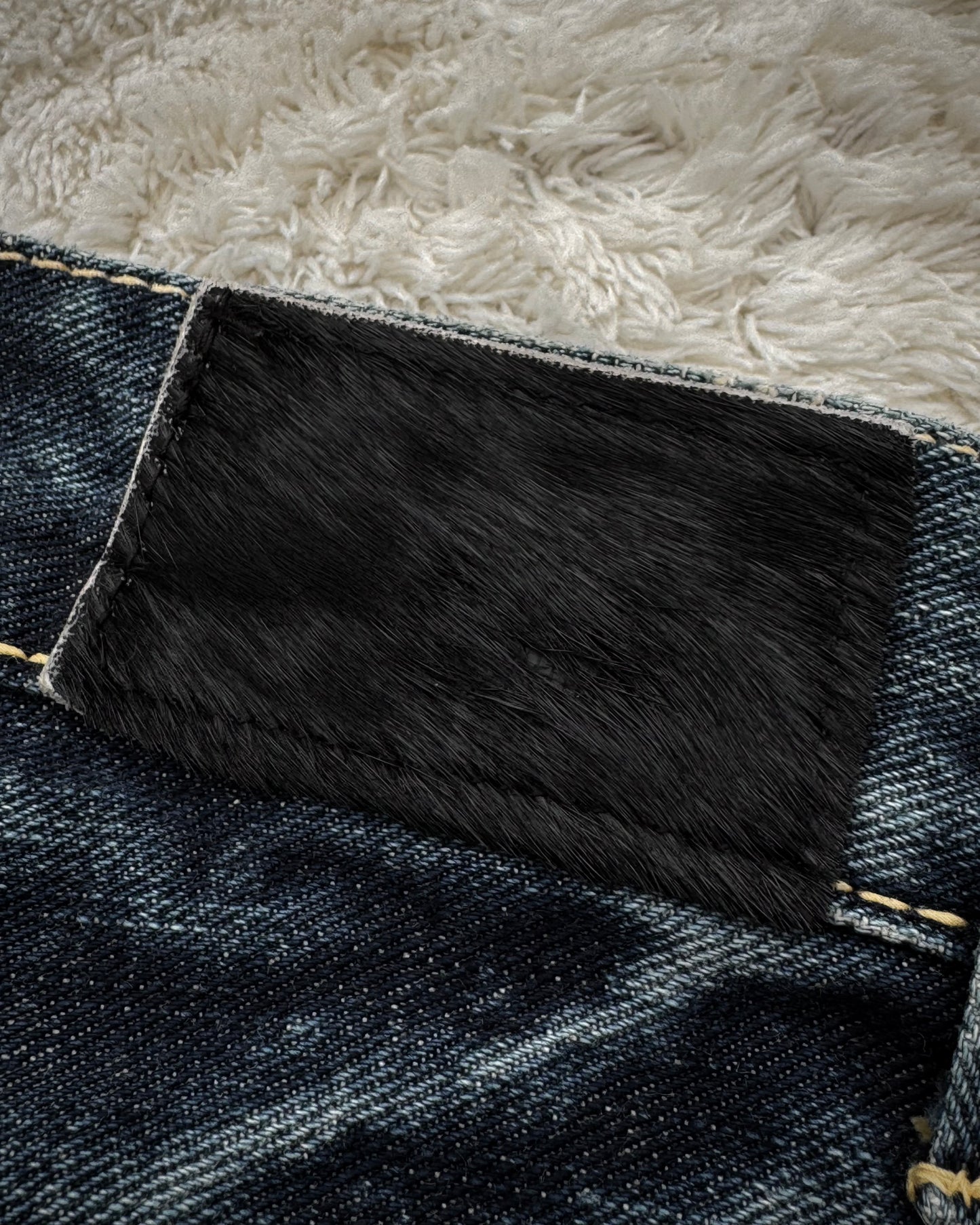 Irish Western Studded Repaired Distressing Jeans