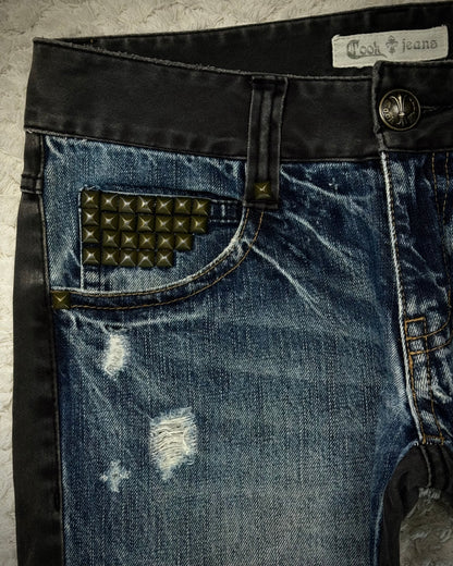 Cook Jeans Two Tone Hybrid Studded Denim