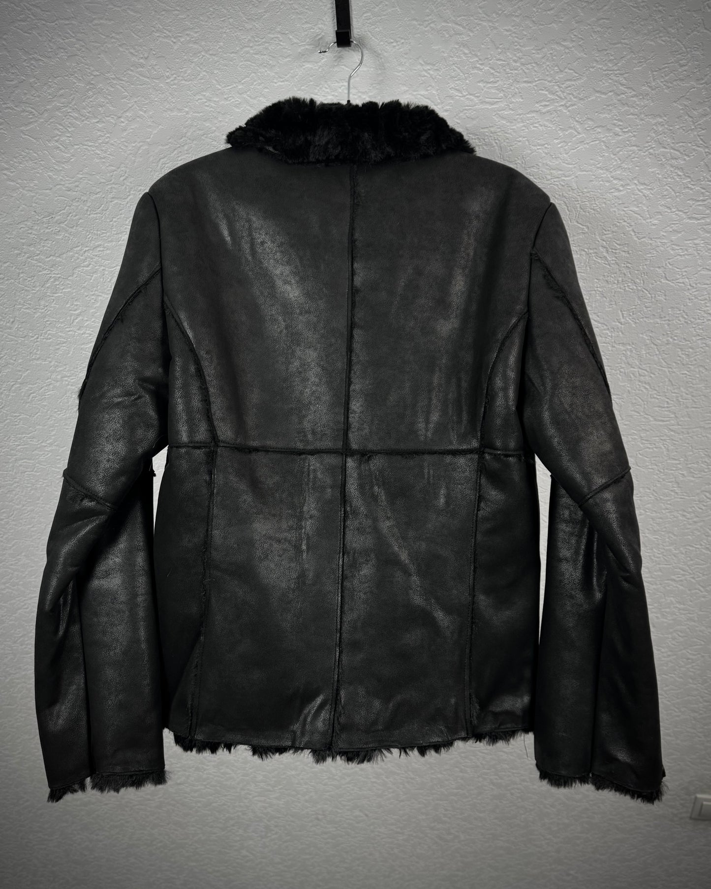 Shellac x Semantic Design Full Fur Interior Leather Jacket