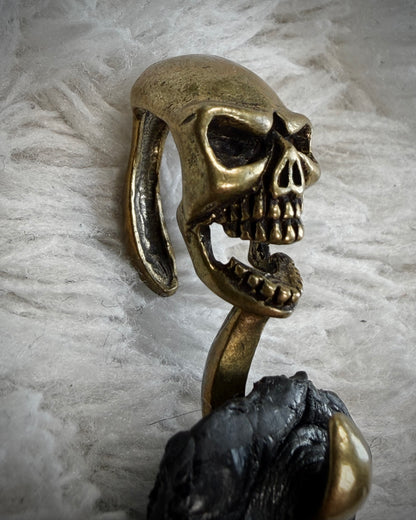 Raw Crocodile Skull Leather Bracelet