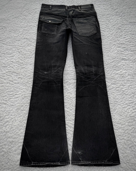BackBone Leather Repaired Bootcut Denim
