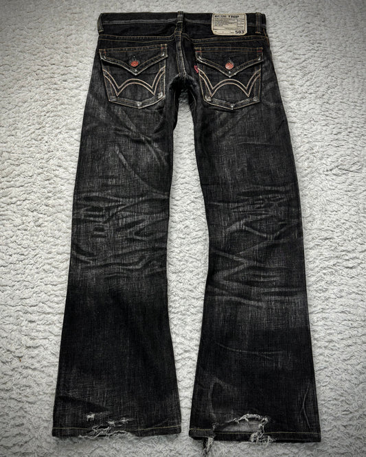 Edwin Clawmarks Washed Flared Jeans