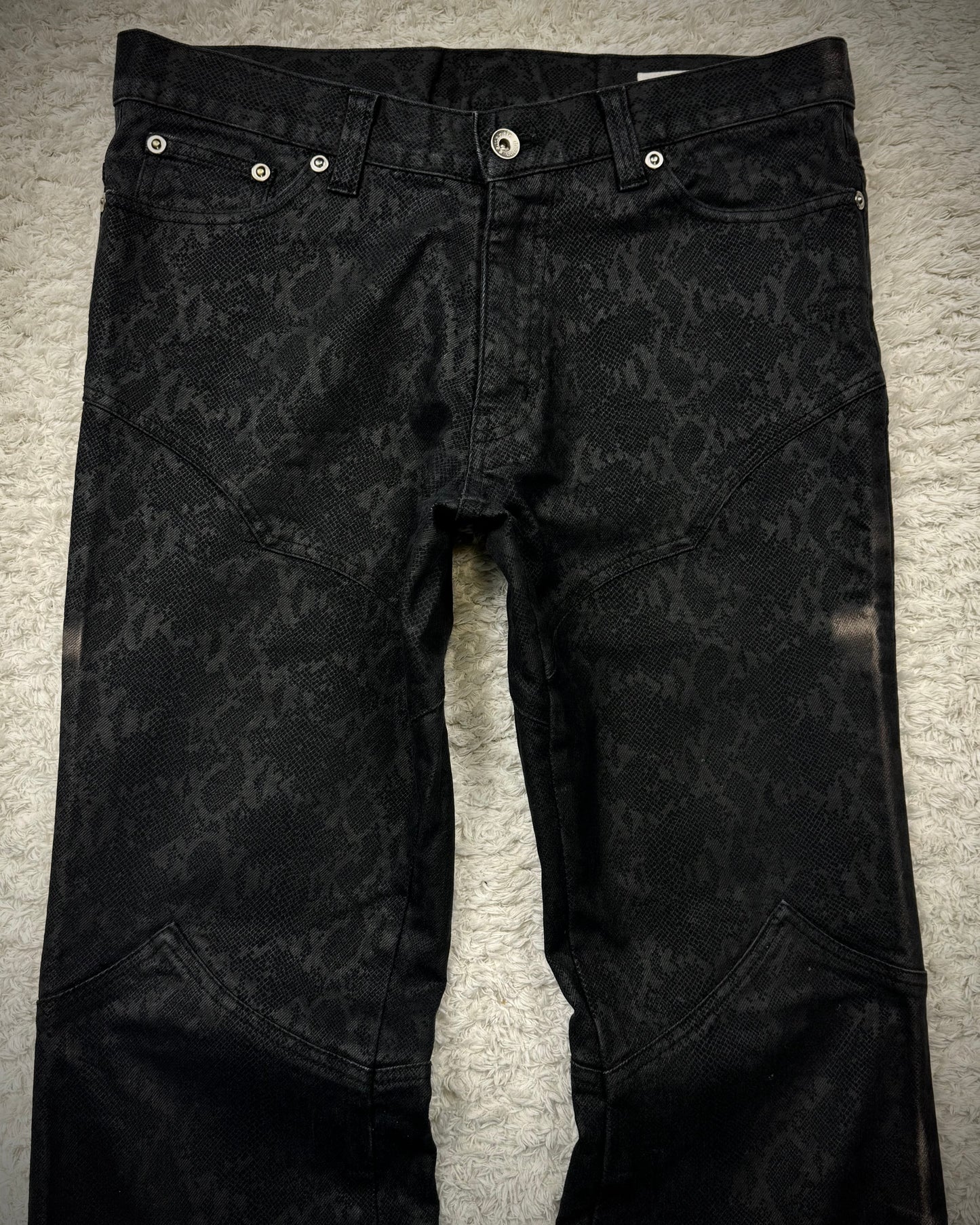 Semantic Design Python Pattern Flared Pants