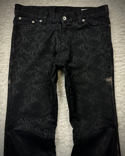 Semantic Design Python Pattern Flared Pants