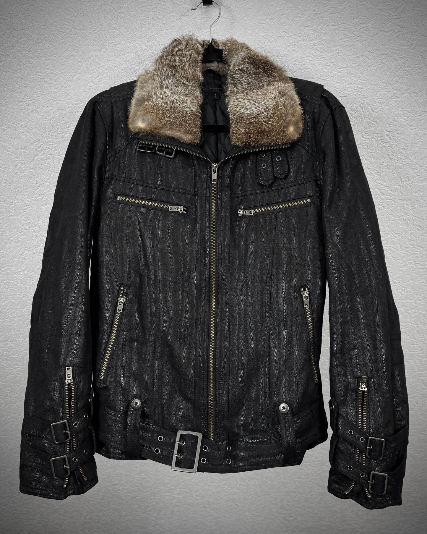 Schlüssel Stingray Waxed Rabbit Fur Jacket