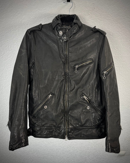 k.m.G.r Quilted Leather Jacket