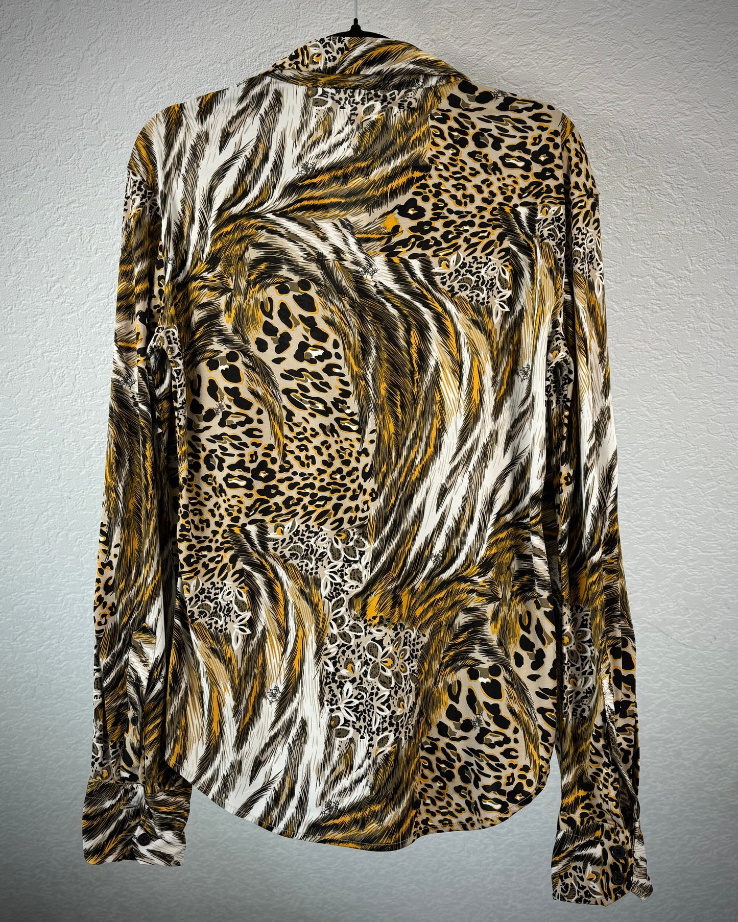 Buffalo Bobs Leopard Peacock Button Up Shirt