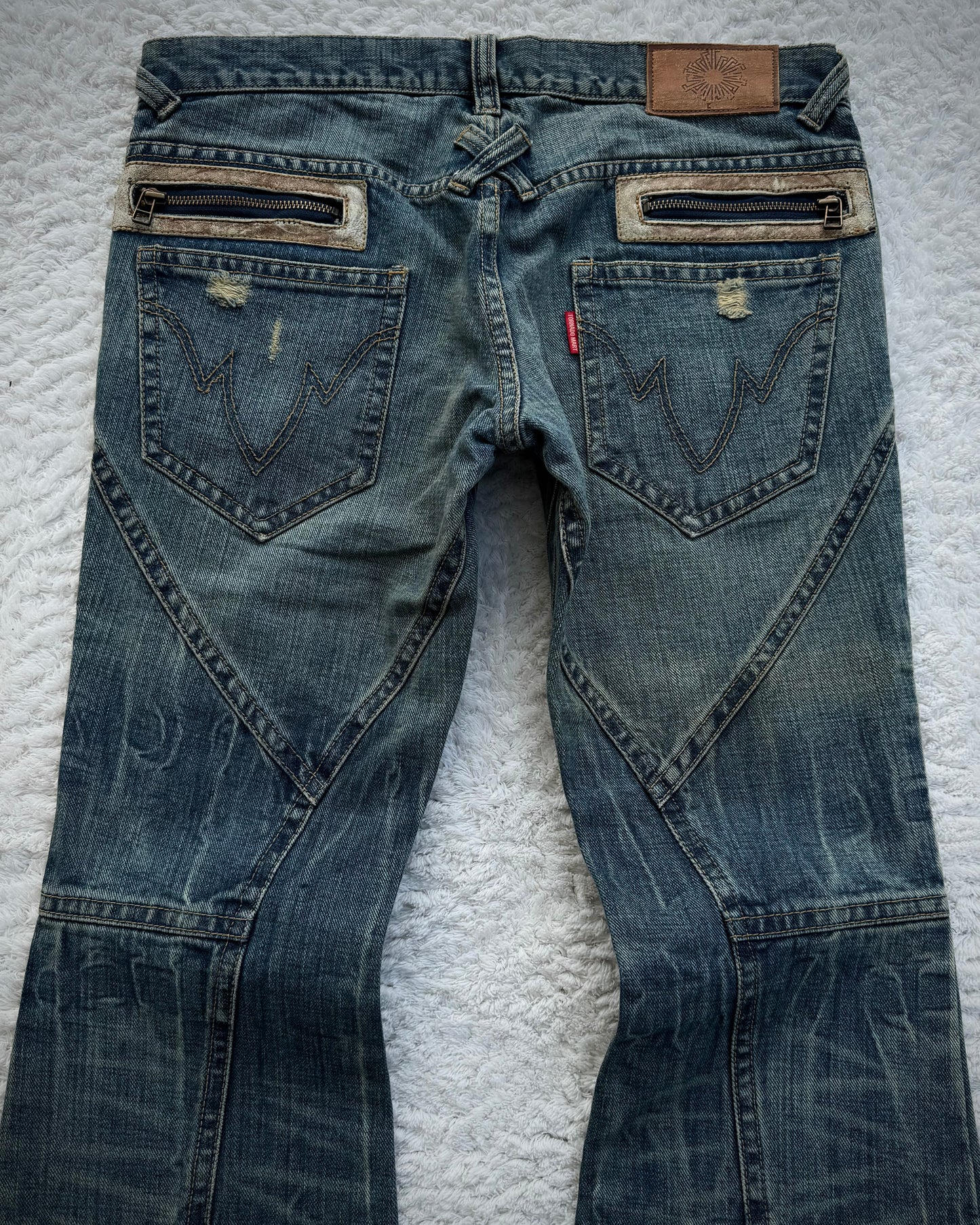 Tornado Mart Sample Mud Washed Flared Jeans