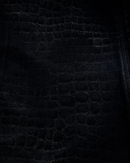 Tornado Mart Python Pattern Lace Up Flared Pants