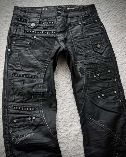 Japrag Denim Waxed Stapled Multi Panel Jeans