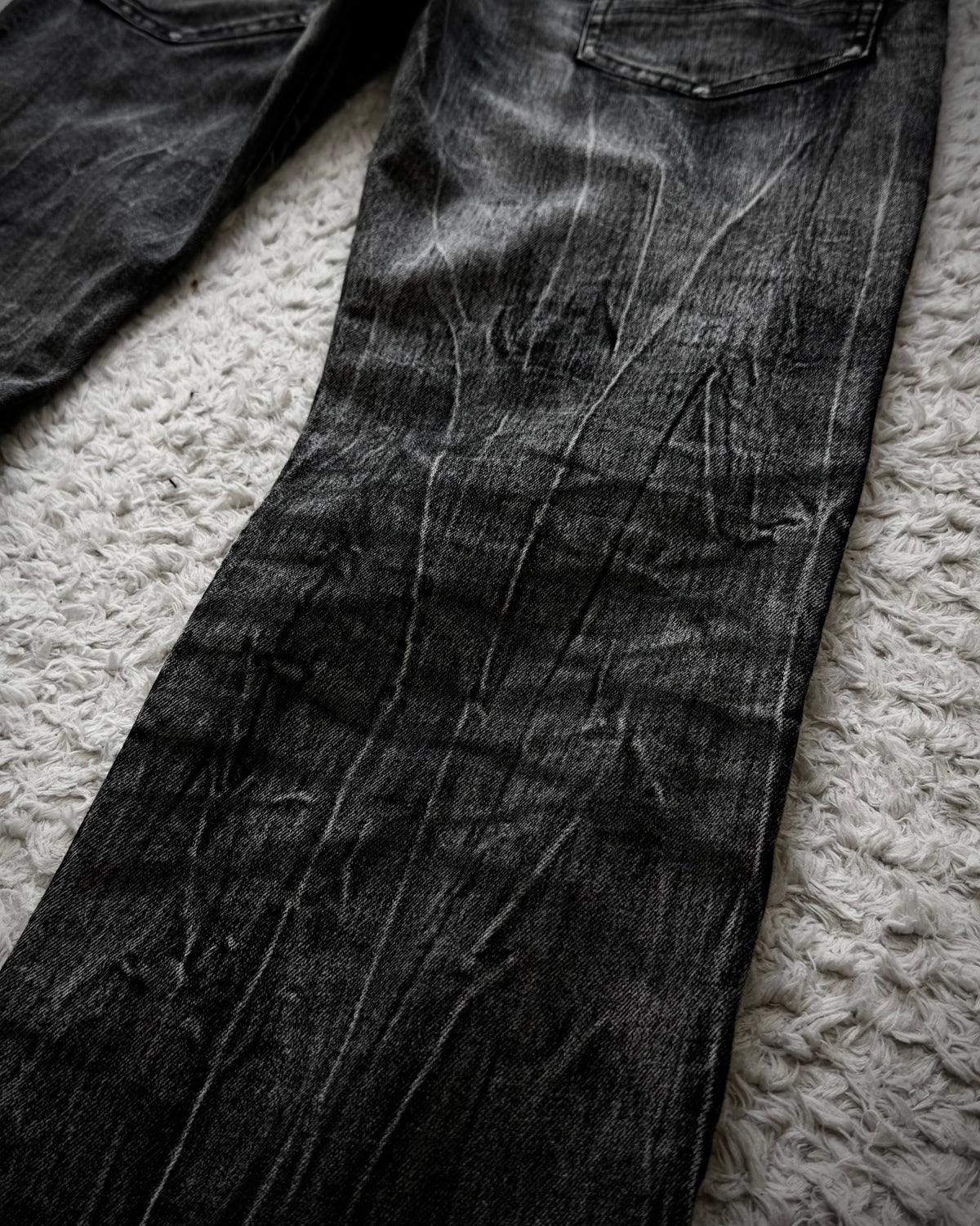 Tornado Mart Clawmarks Washed Slim Bootcut Jeans