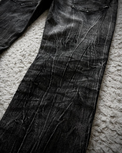 Tornado Mart Clawmarks Washed Slim Bootcut Jeans