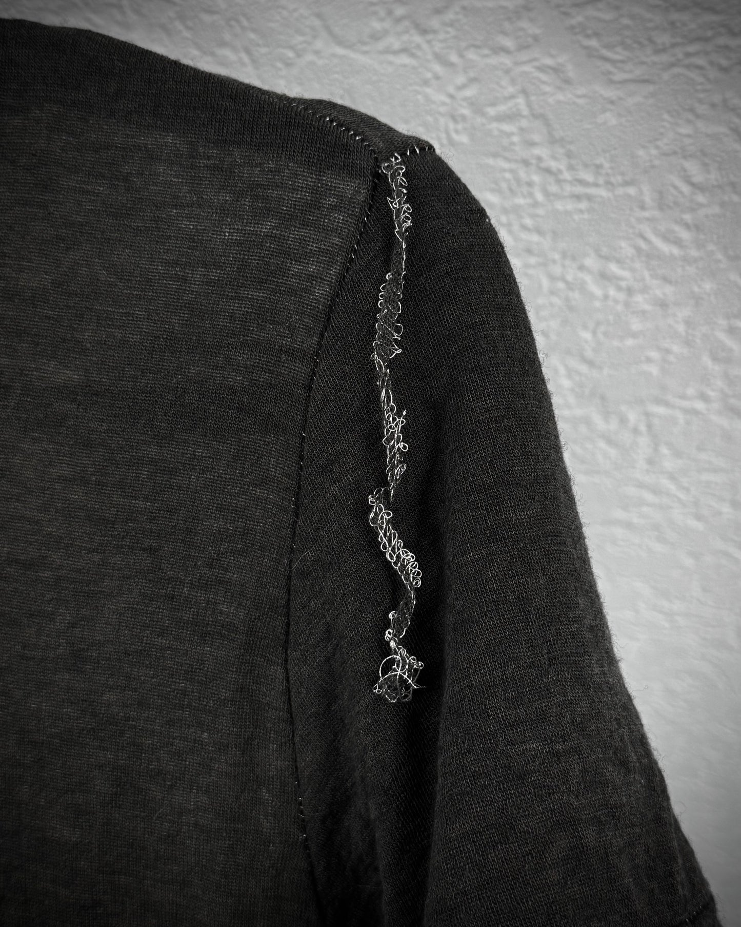 FranCisT MOR.K.S. Double Layered Studded Silver Thread Longsleeve Shirt
