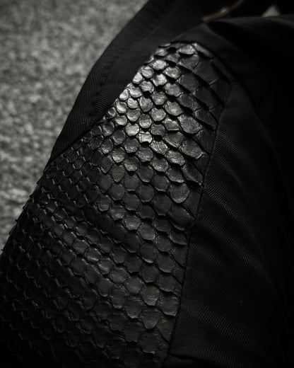 Saint Laurent Paris SS15 Python Lapel Blazer