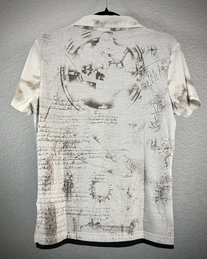 In The Attic Double Layered Poem Polo Shirt