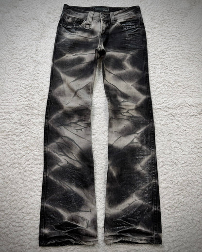 Xfrm Clawmarks Luster Coated Flared Jeans