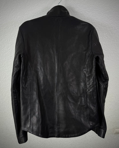 Fuga Spiral Tornado Zip Leather Jacket