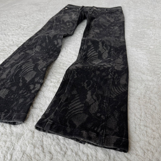 Tornado Mart Femme Shadow Floral Bootcut Pants