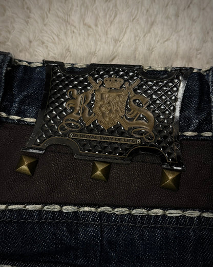 Rebel Spirit Studded Western Detailed Denim