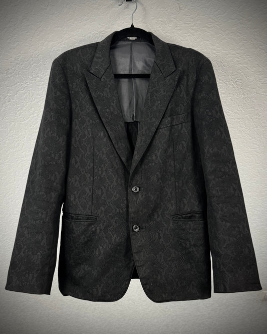 Tornado Mart Python Pattern Peaked Blazer