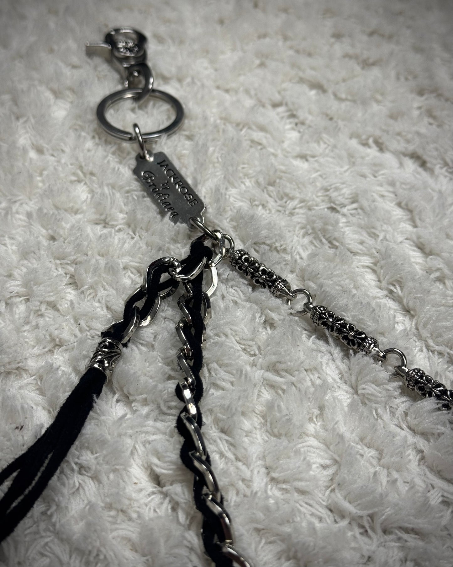 Jack Rose Double Layered Fleur De Lis Wallet Chain