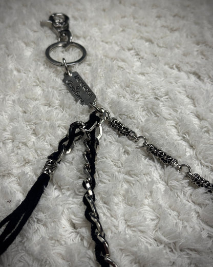 Jack Rose Double Layered Fleur De Lis Wallet Chain